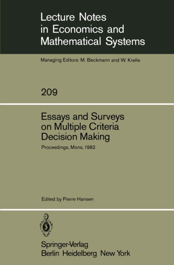 Essays and Surveys on Multiple Criteria Decision Making (e-bog) af -