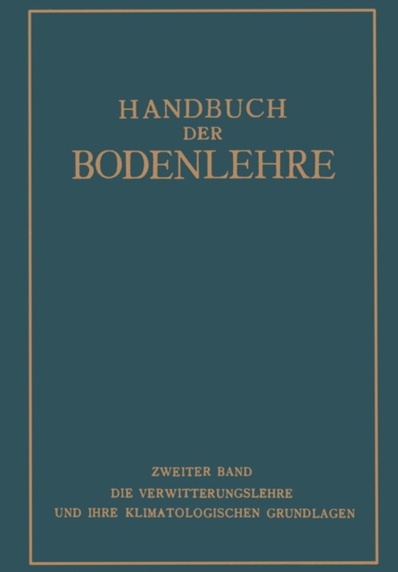 Handbuch der Bodenlehre