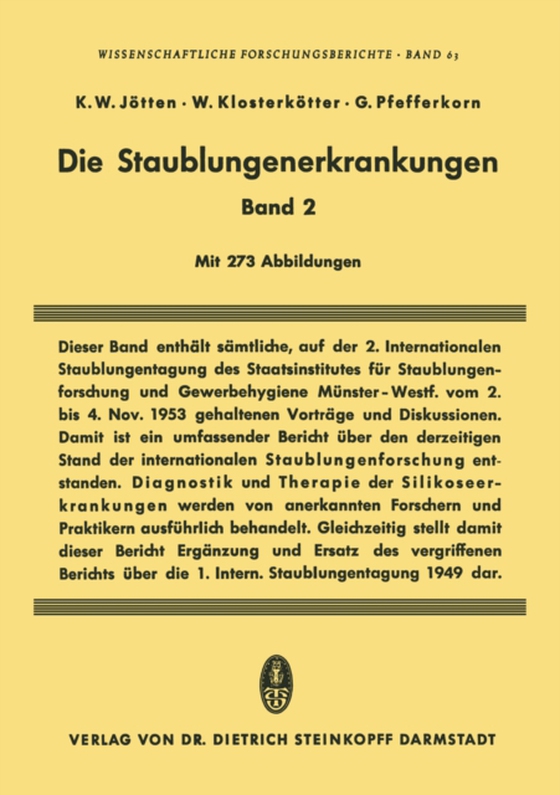 Die Staublungenerkrankungen Band II