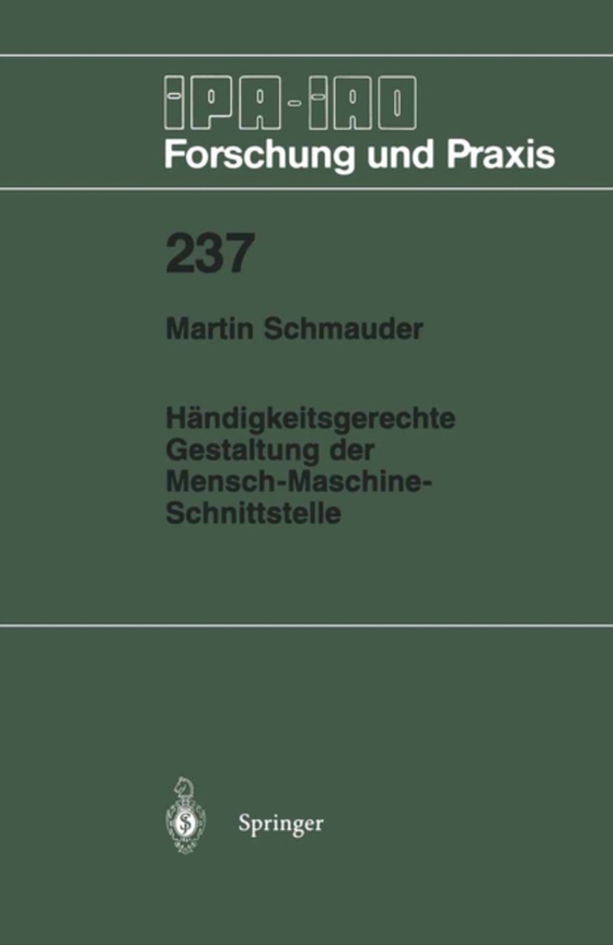 Händigkeitsgerechte Gestaltung der Mensch-Maschine-Schnittstelle (e-bog) af Schmauder, Martin