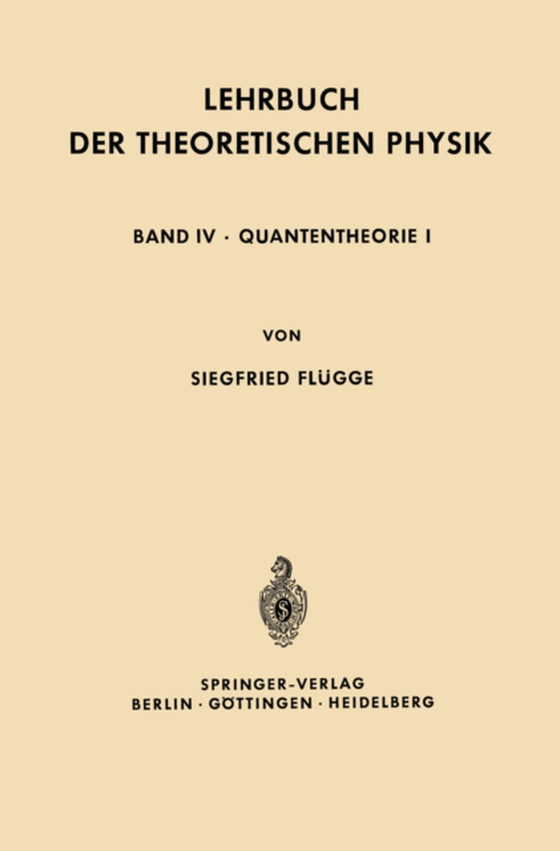 Lehrbuch der Theoretischen Physik (e-bog) af Flugge, Siegfried