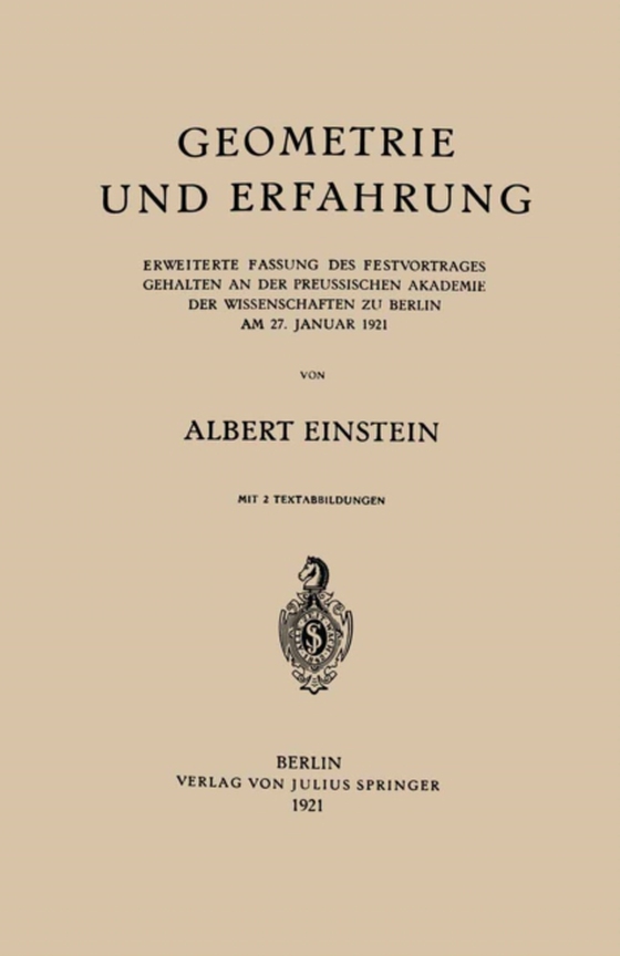 Geometrie und Erfahrung (e-bog) af Einstein, Albert