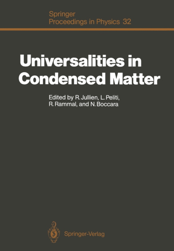 Universalities in Condensed Matter (e-bog) af -