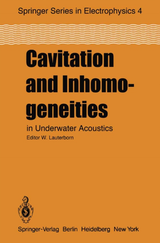 Cavitation and Inhomogeneities in Underwater Acoustics (e-bog) af -