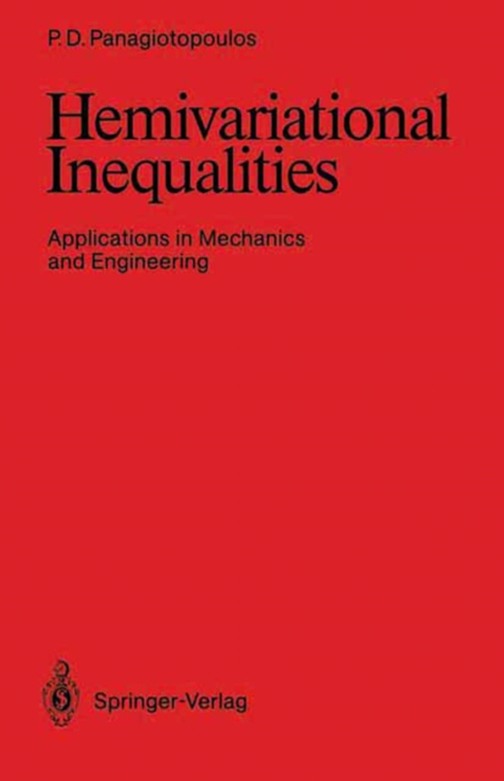 Hemivariational Inequalities (e-bog) af Panagiotopoulos, Panagiotis D.