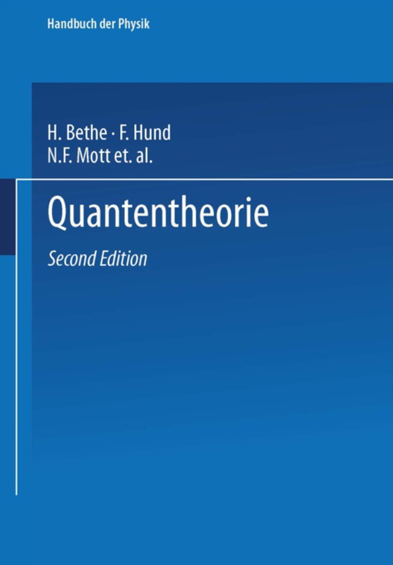 Quantentheorie (e-bog) af Smekal, A.