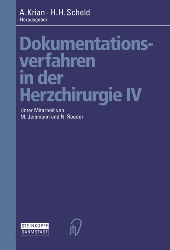 Dokumentationsverfahren in der Herzchirurgie IV (e-bog) af -