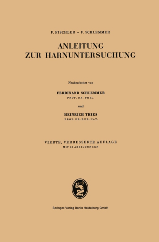 Anleitung zur Harnuntersuchung (e-bog) af Schlemmer, Ferdinand