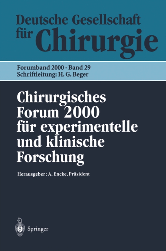 Chirurgisches Forum 2000 für experimentelle und klinische Forschung (e-bog) af -