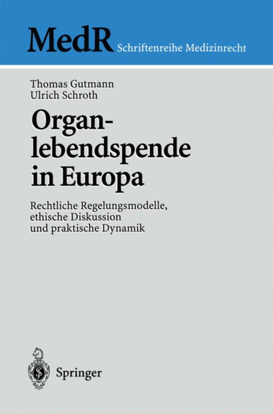 Organlebendspende in Europa (e-bog) af Schroth, Ulrich