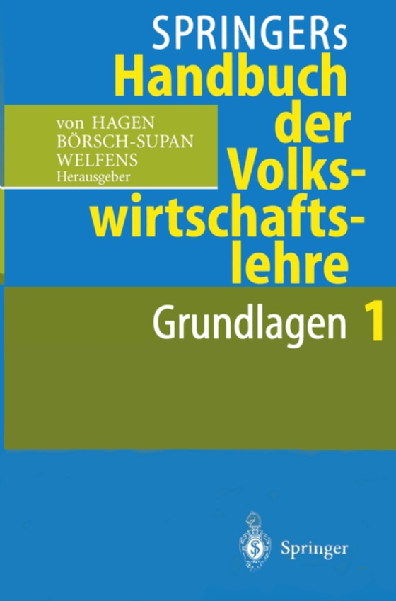 Springers Handbuch der Volkswirtschaftslehre 1 (e-bog) af -