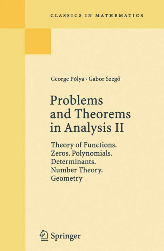 Problems and Theorems in Analysis II (e-bog) af Szego, Gabor