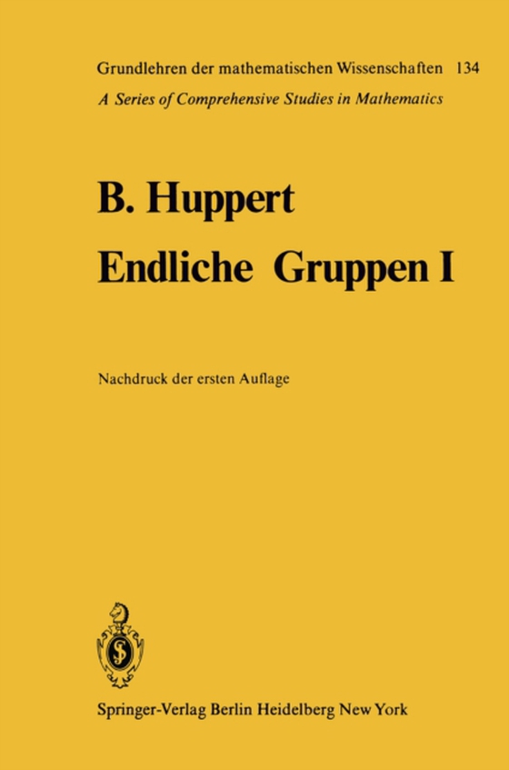 Endliche Gruppen I (e-bog) af Huppert, Bertram