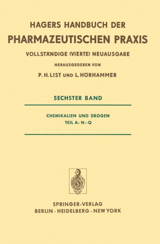 Chemikalien und Drogen Teil A: N-Q (e-bog) af Horhammer, L.