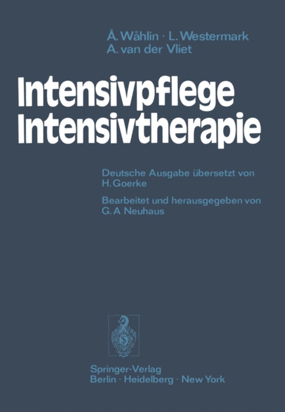 Intensivpflege — Intensivtherapie (e-bog) af Vliet, Ansje van der