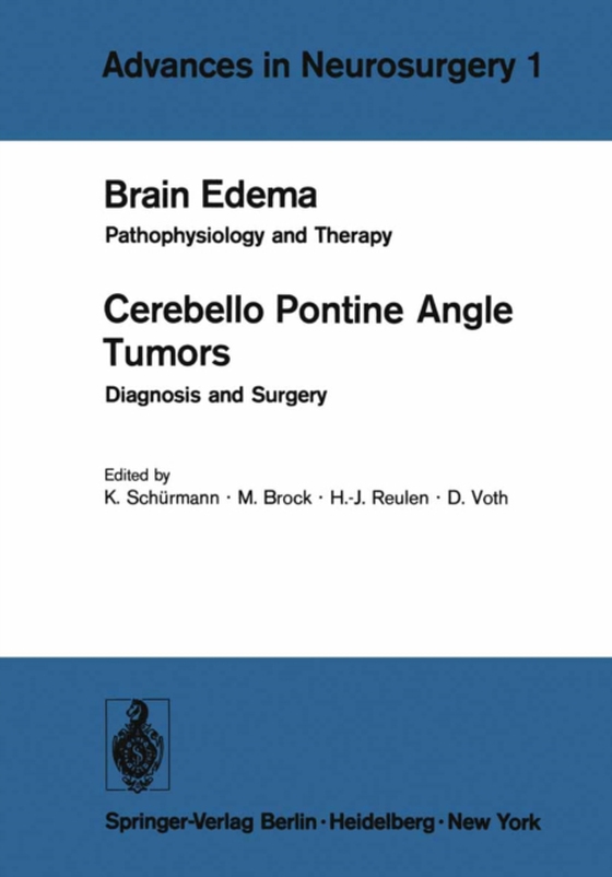 Brain Edema / Cerebello Pontine Angle Tumors (e-bog) af -