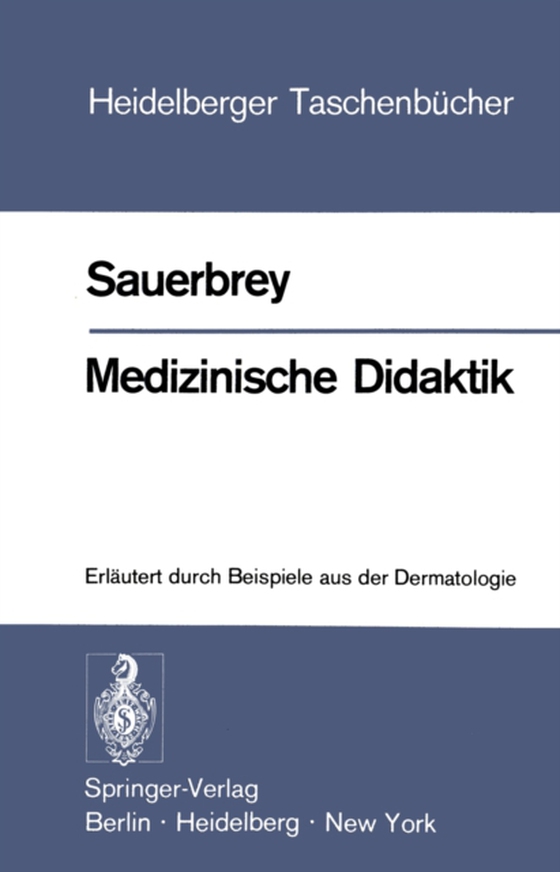 Medizinische Didaktik (e-bog) af Sauerbrey, W.