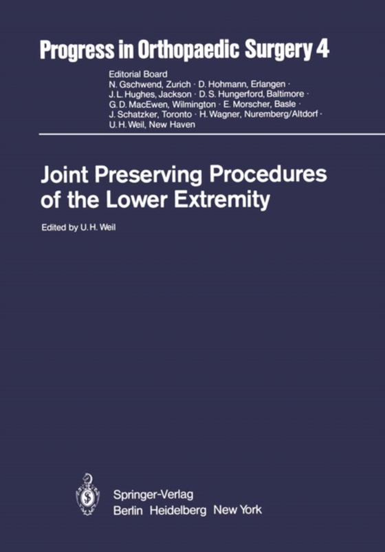 Joint Preserving Procedures of the Lower Extremity (e-bog) af -