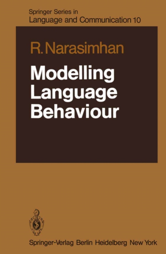 Modelling Language Behaviour (e-bog) af Narasimhan, R.