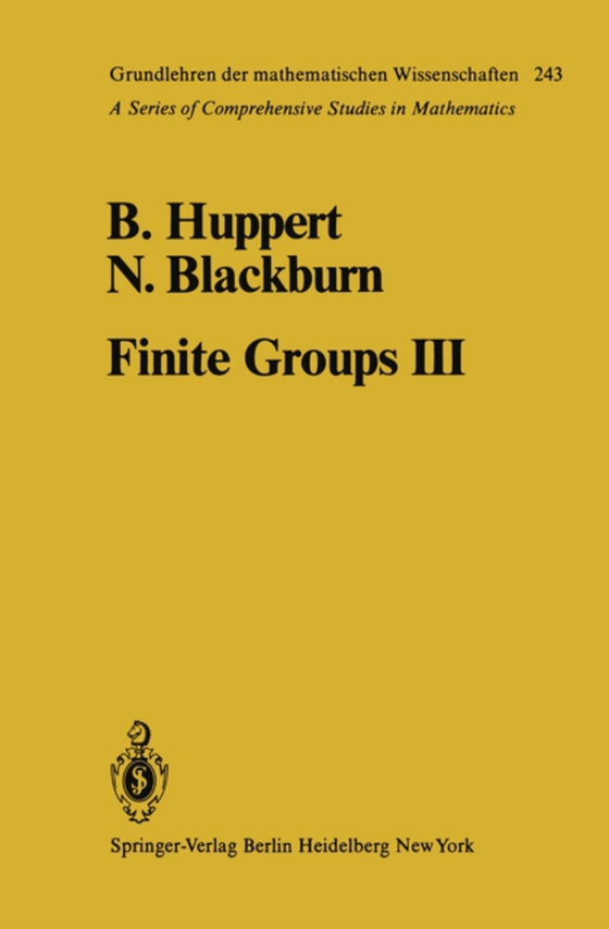 Finite Groups III (e-bog) af Blackburn, N.