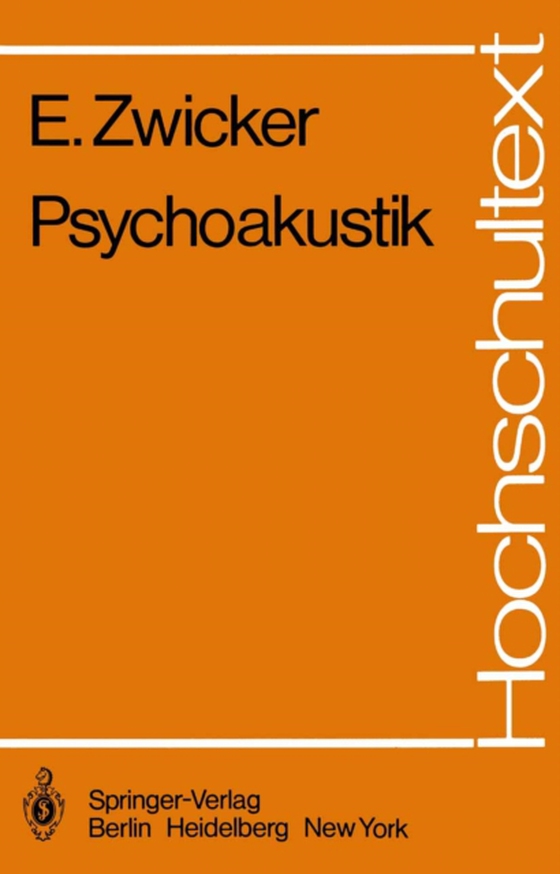 Psychoakustik (e-bog) af Zwicker, E.