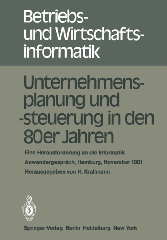 Unternehmensplanung und -steuerung in den 80er Jahren (e-bog) af -