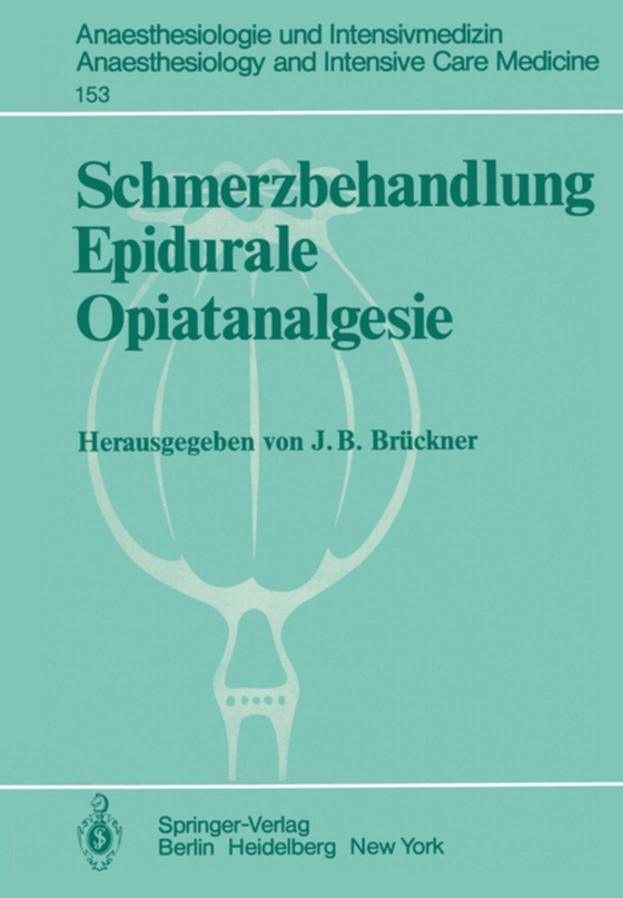 Schmerzbehandlung Epidurale Opiatanalgesie