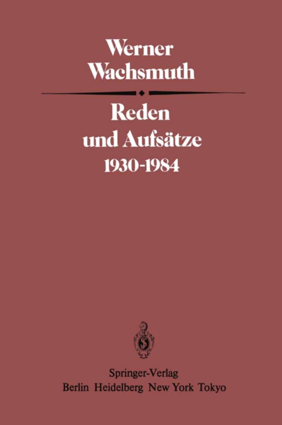 Reden und Aufsätze 1930–1984