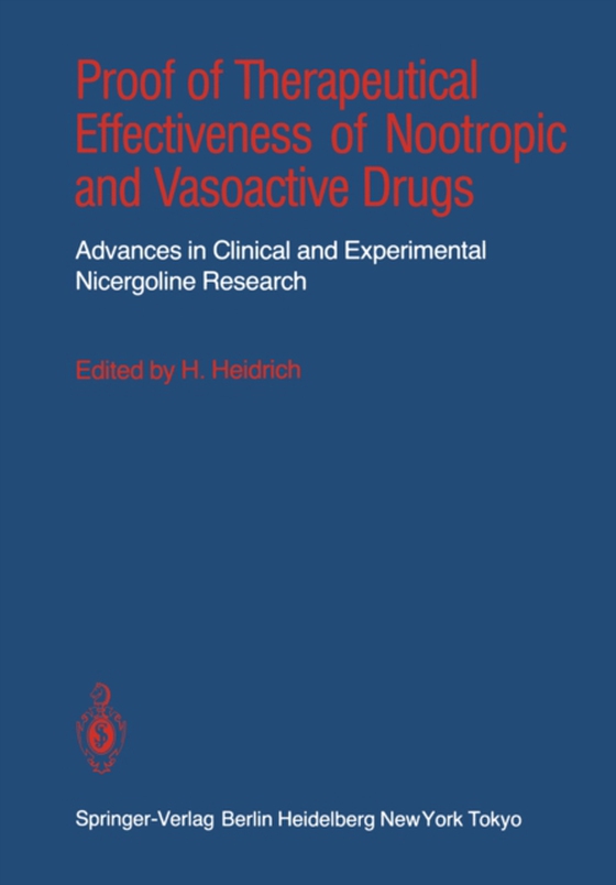 Proof of Therapeutical Effectiveness of Nootropic and Vasoactive Drugs (e-bog) af -