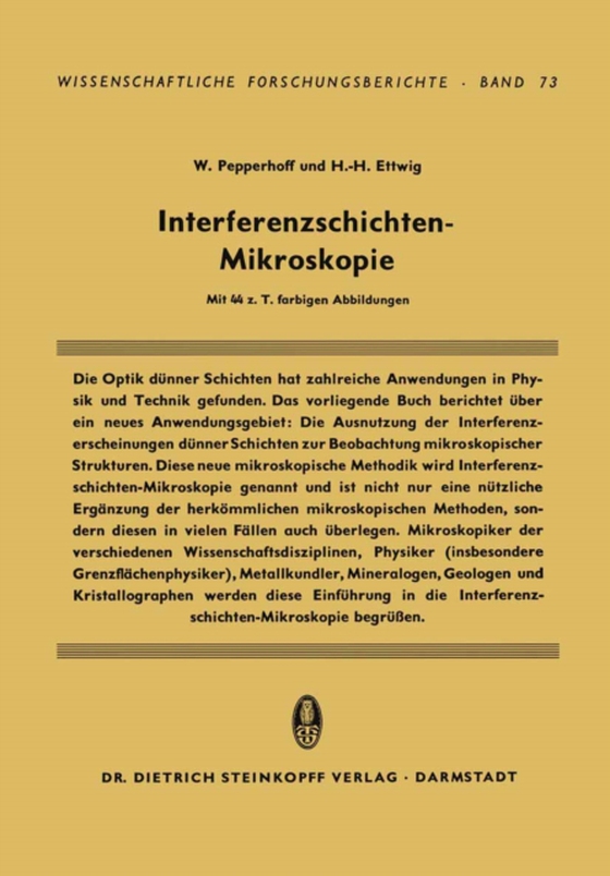 Interferenzschichten-Mikroskopie (e-bog) af Ettwig, Hans-Heinrich