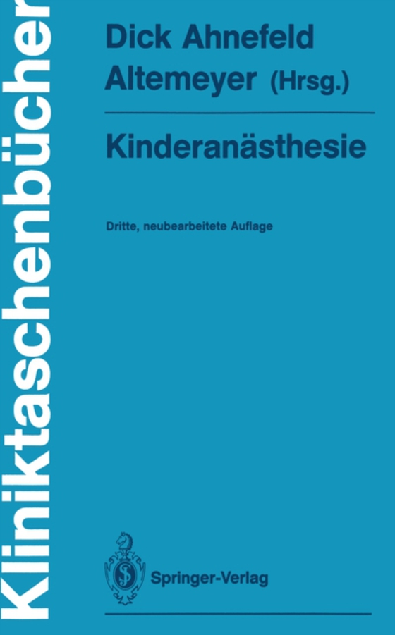 Kinderanästhesie (e-bog) af -