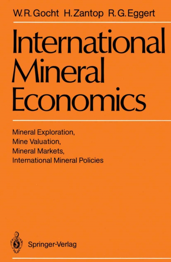 International Mineral Economics (e-bog) af Eggert, Roderick G.