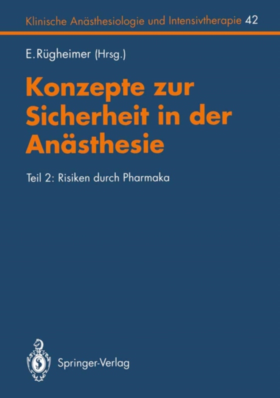 Konzepte zur Sicherheit in der Anästhesie