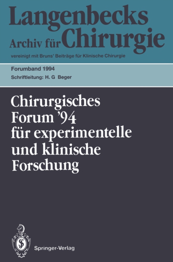 111. Kongreß der Deutschen Gesellschaft für Chirurgie München, 5.–9. April 1994 (e-bog) af -