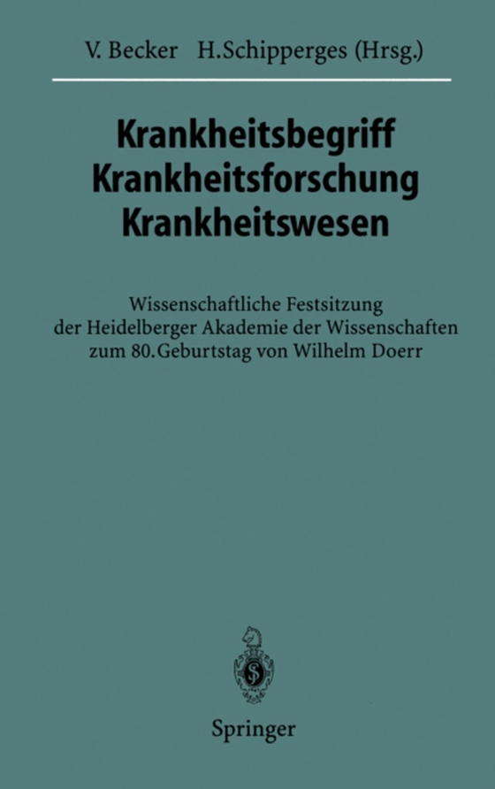 Krankheitsbegriff Krankheitsforschung Krankheitswesen (e-bog) af -