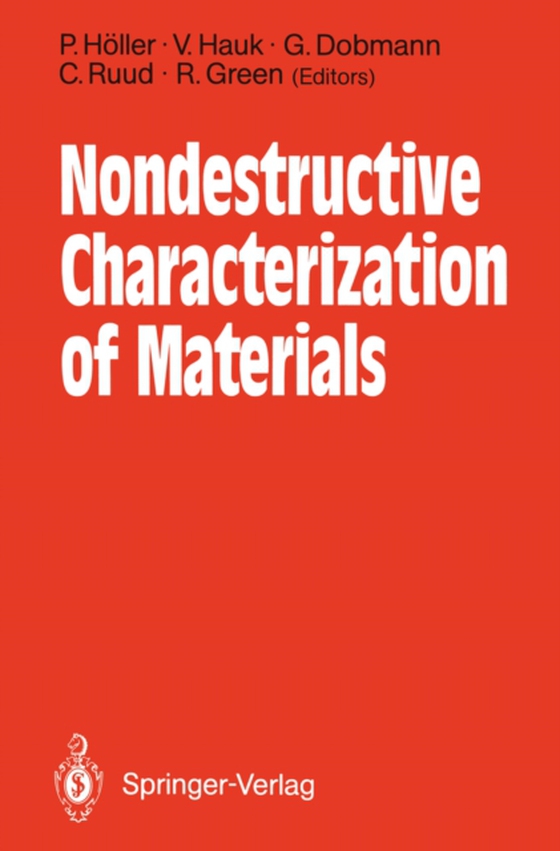 Nondestructive Characterization of Materials (e-bog) af -