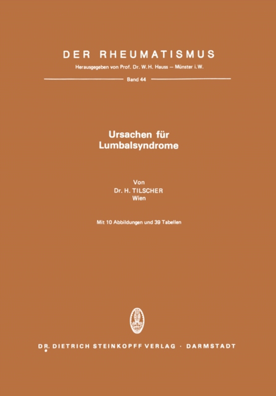 Ursachen für Lumbalsyndrome (e-bog) af Tilscher, H.