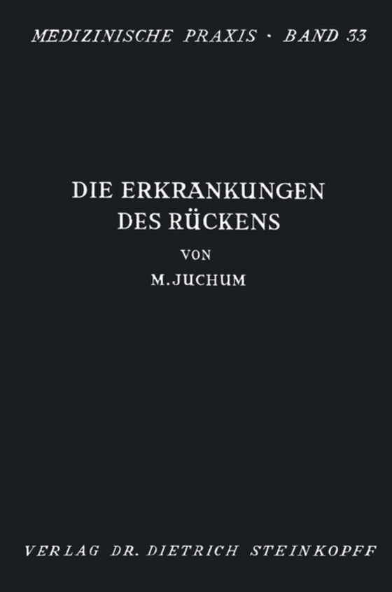 Die Erkrankungen des Rückens (e-bog) af Juchum, Martin