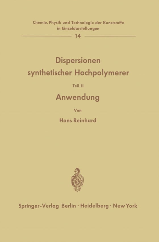 Dispersionen synthetischer Hochpolymerer (e-bog) af Reinhard, Hans