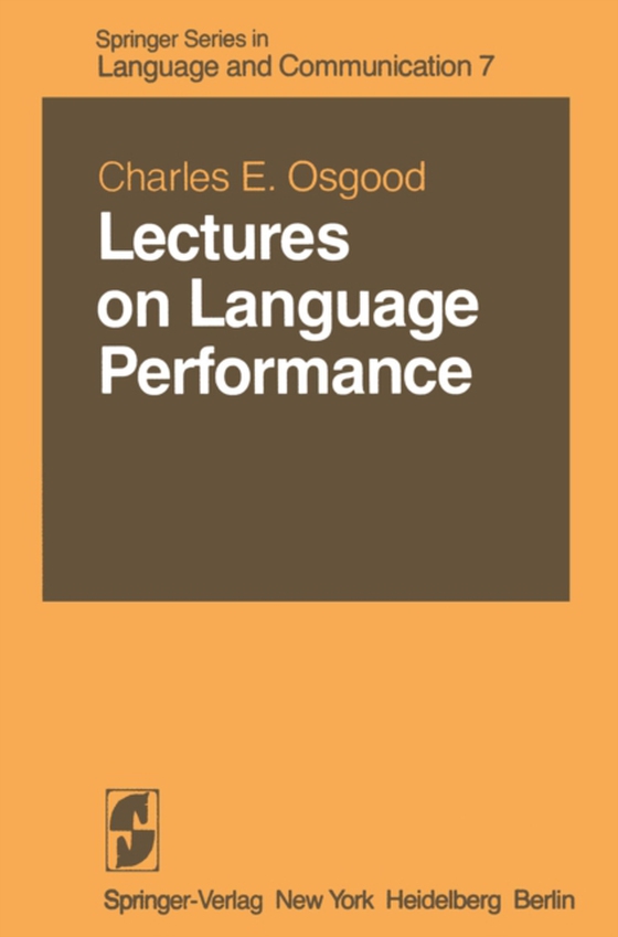 Lectures on Language Performance (e-bog) af Osgood, C.E.