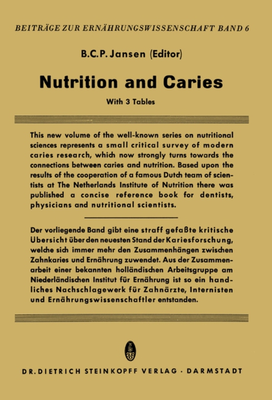 Nutrition and Caries (e-bog) af -