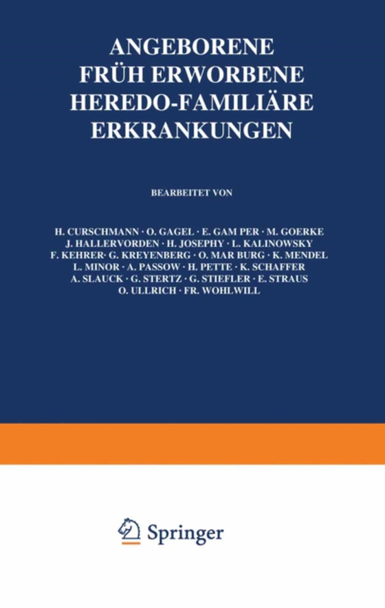 Angeborene, früh erworbene, heredo-familiäre Erkrankungen (e-bog) af Schaffer, K.