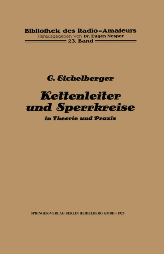 Kettenleiter und Sperrkreise (e-bog) af Eichelberger, C.