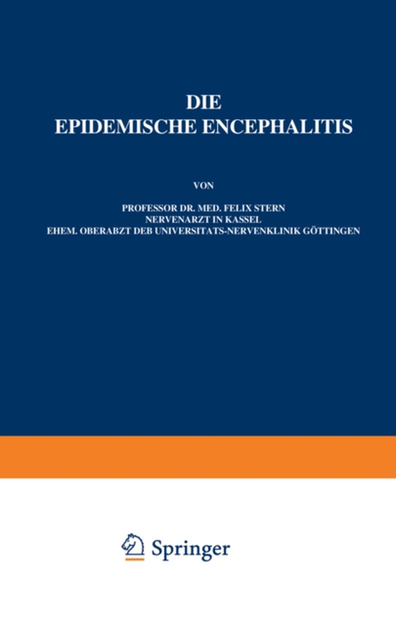 Die Epidemische Encephalitis (e-bog) af Stern, Felix