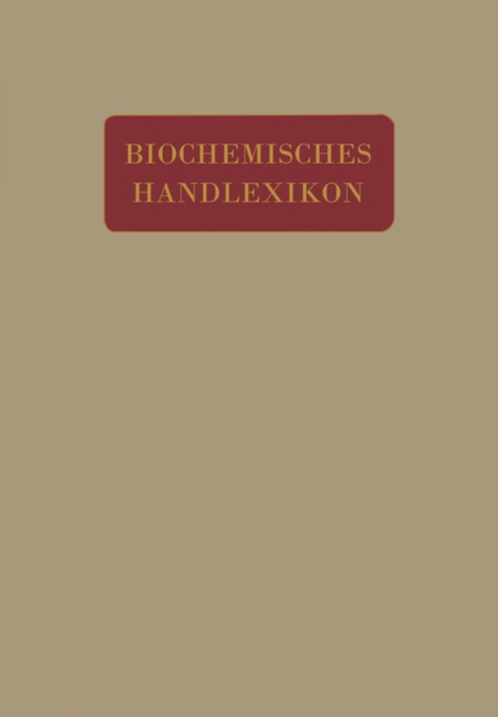 Biochemisches Handlexikon