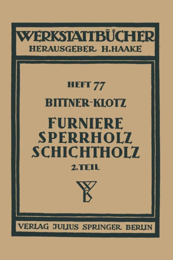 Furniere — Sperrholz Schichtholz