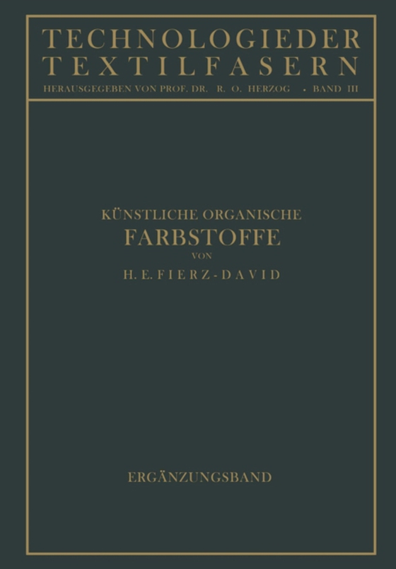 Künstliche Organische Farbstoffe (e-bog) af Fierz-David, Hans Eduard