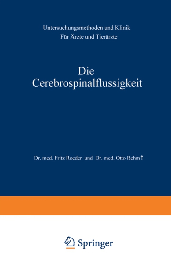 Die Cerebrospinalflüssigkeit (e-bog) af Rehm, Otto