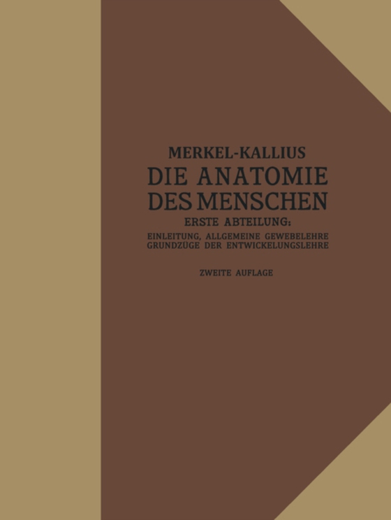 Die Anatomie des Menschen (e-bog) af Kallius, Erich