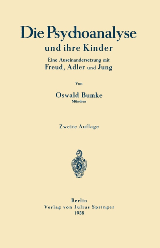 Die Psychoanalyse und ihre Kinder (e-bog) af Bumke, Oswald